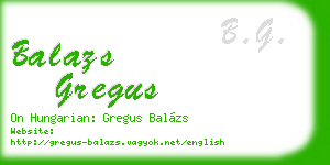 balazs gregus business card