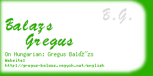balazs gregus business card